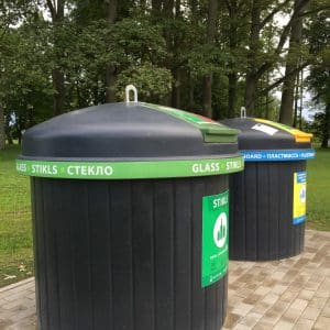 Semi-underground waste container Bee Bin