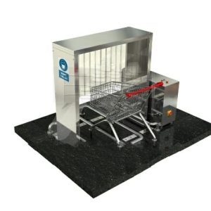 Shopping cart  (trolley) desinfection equipment