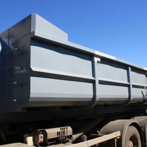 INESTA sealed roll-off container for sludge or wet waste