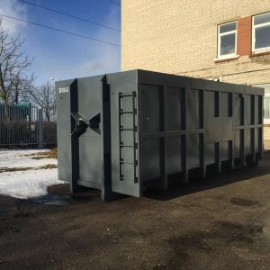 Hook lift and cable lift container