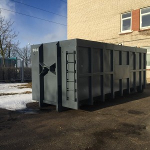 Hook lift and cable lift container