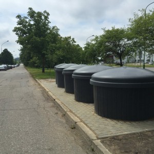 semi underground containers
