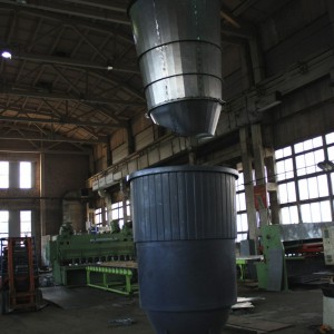 Steel bag semi underground waste container