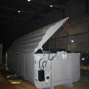 Container with roof
