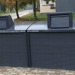 M Bin Steel semi underground waste container